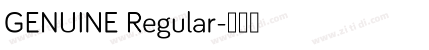 GENUINE Regular字体转换